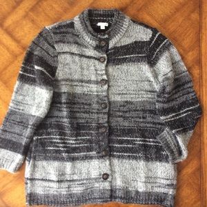 Stunning,Cozy, J.Jill,button down Sweater coat, M